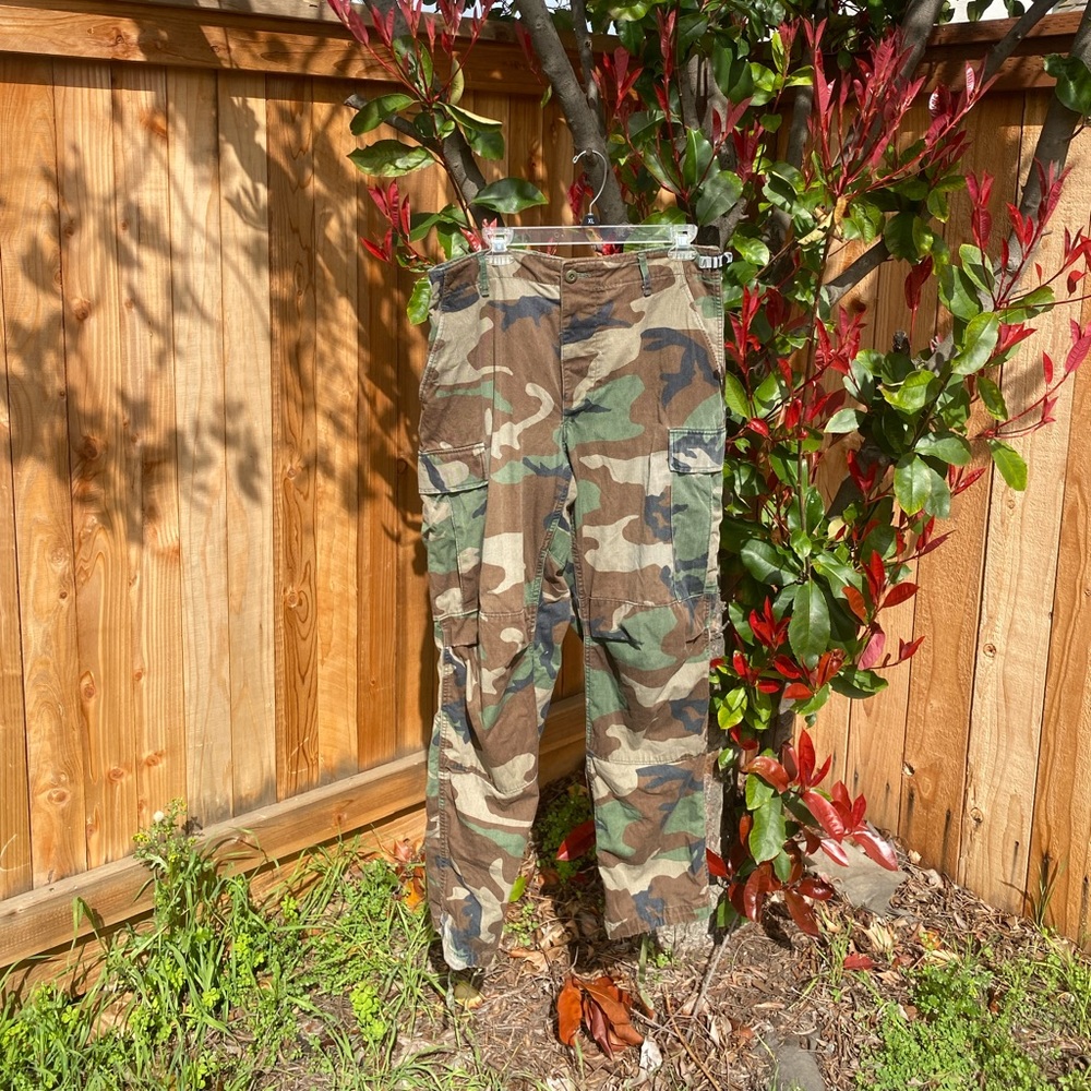 Camo cargo pants